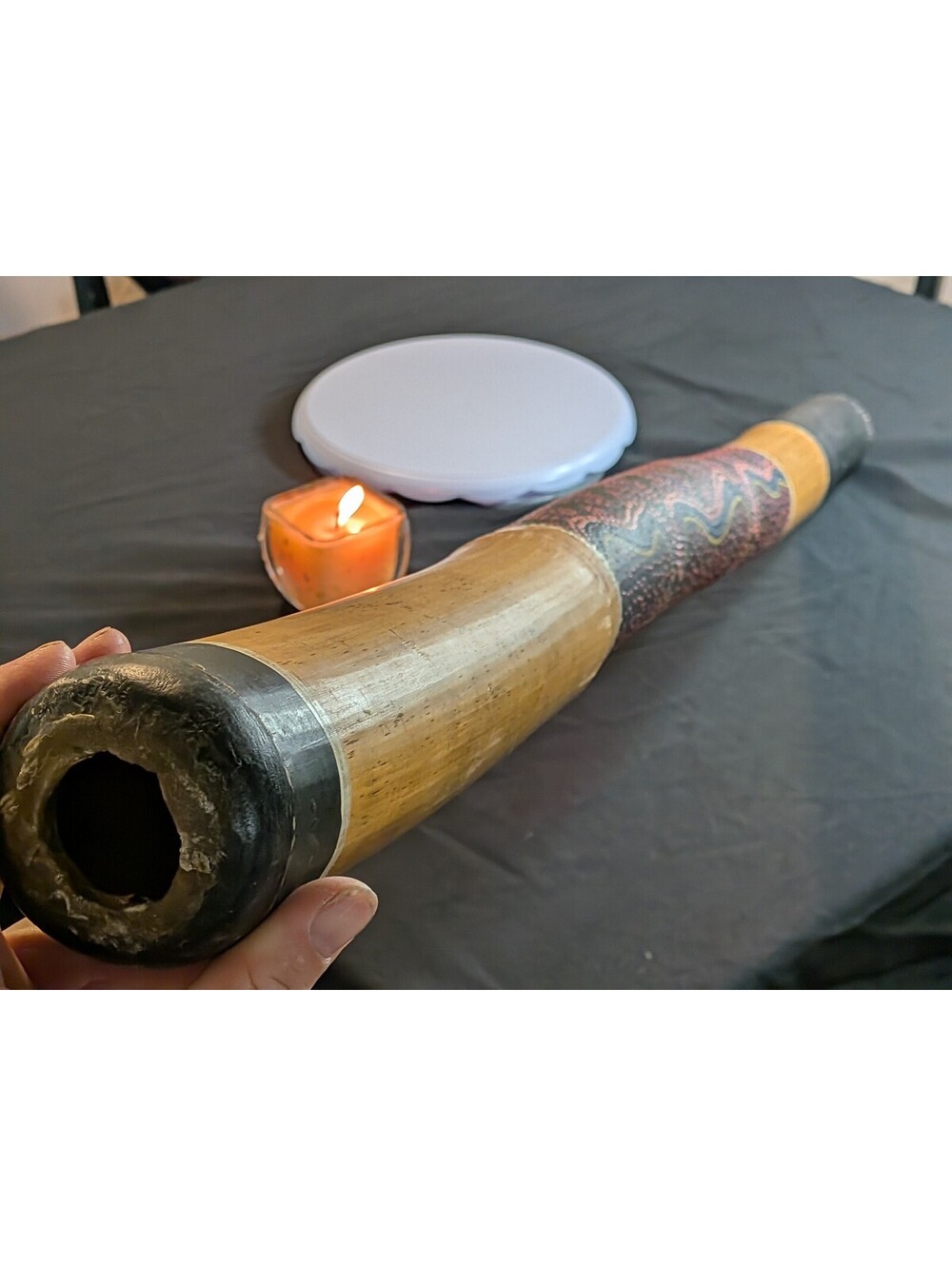 Painted Wooden Didgeridoo Aboriginal Tribal Style Decorative Musical Instrument